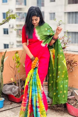 Chiffon Blue Saree