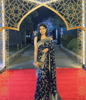 BLUE WEDDING SAREE